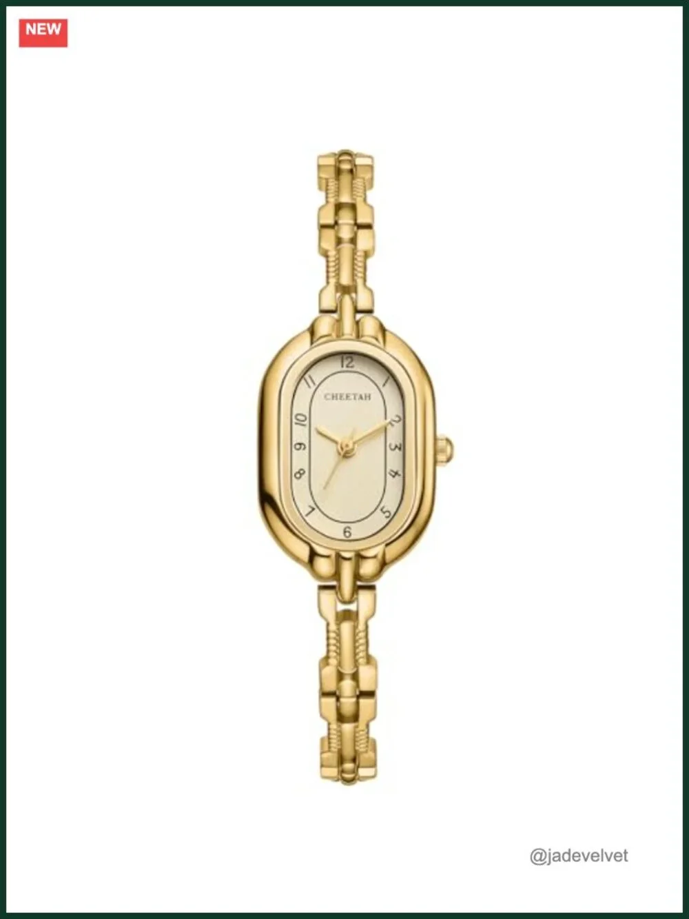 Women's Gold Bangle Watch Vintage Bracelet Numeral Dial Sapphire Crystal